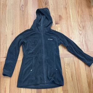 Columbia Charcoal Hooded Fleece Jacket